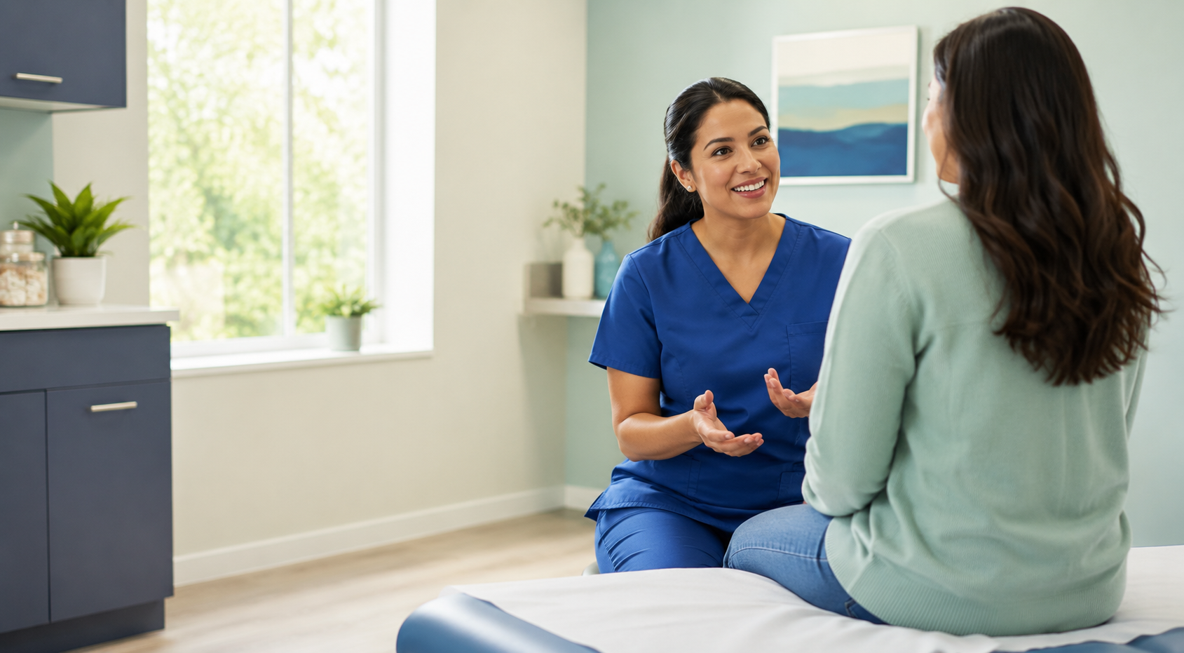 Image of Nurse and Patient
